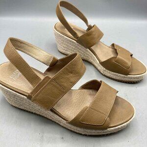 Winnie Espadrille Nude Wedge Sandal by Eileen Fisher